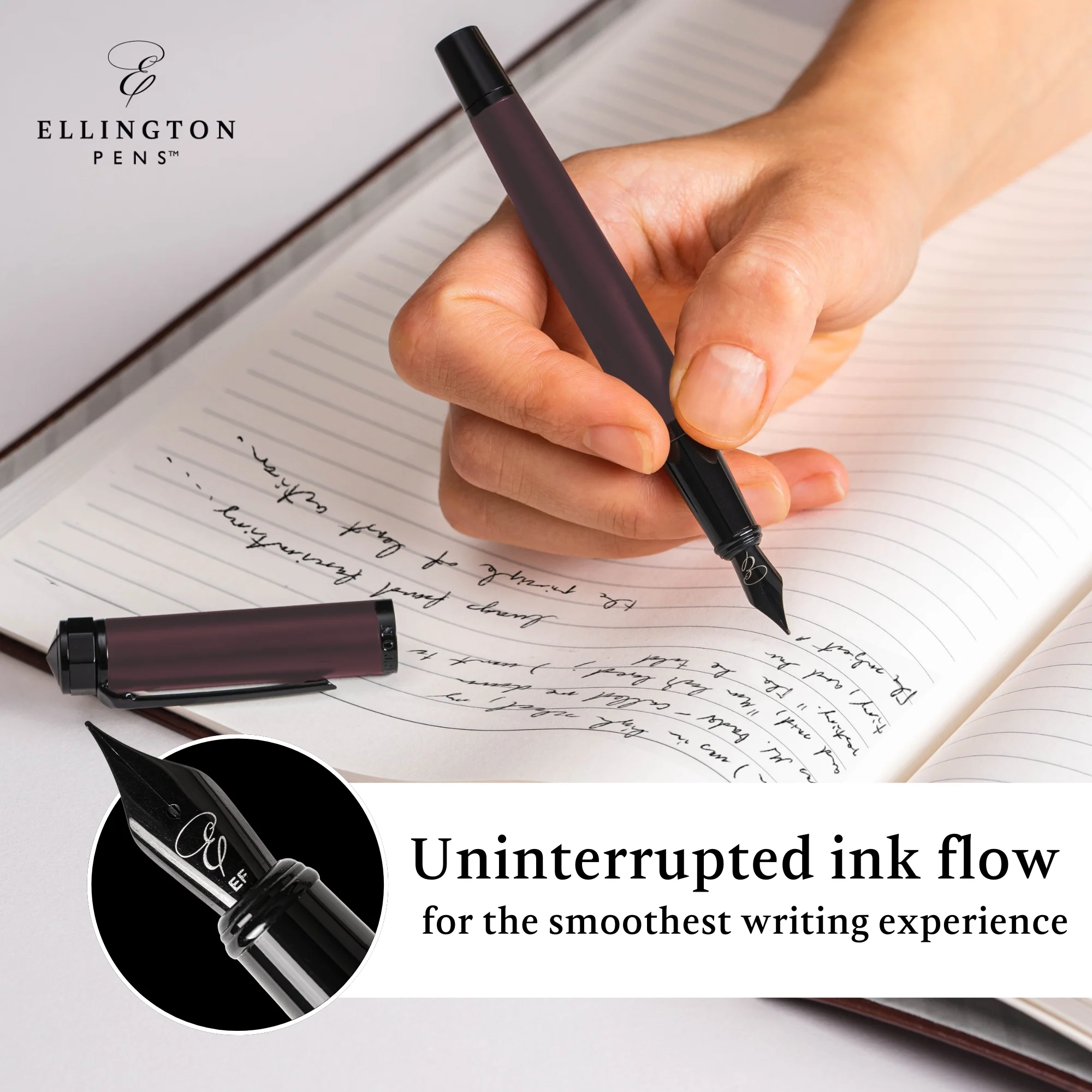 Imperial Flame Matte Fountain Pen - Image 8