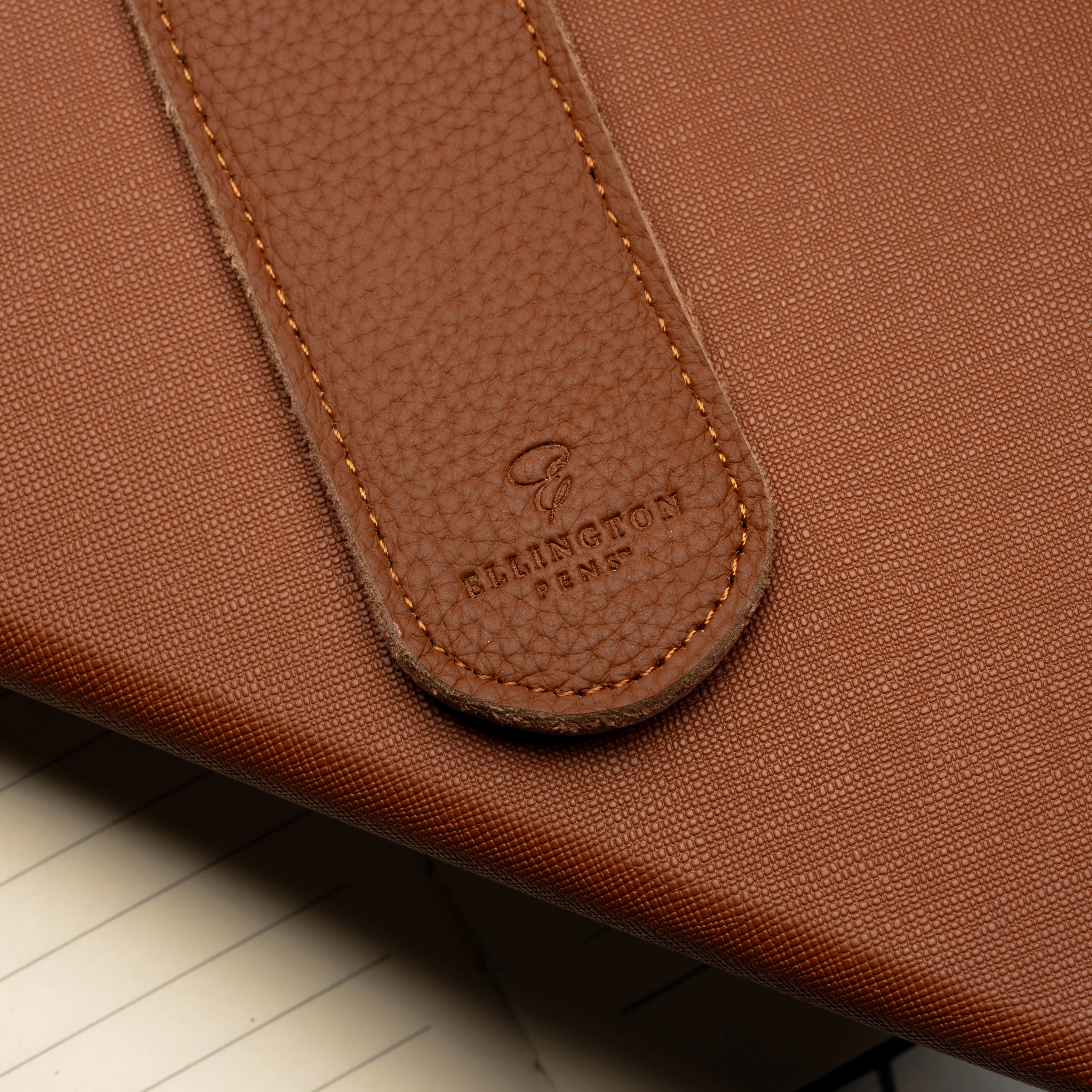 Leather Pen Sleeve Blue - Image 6