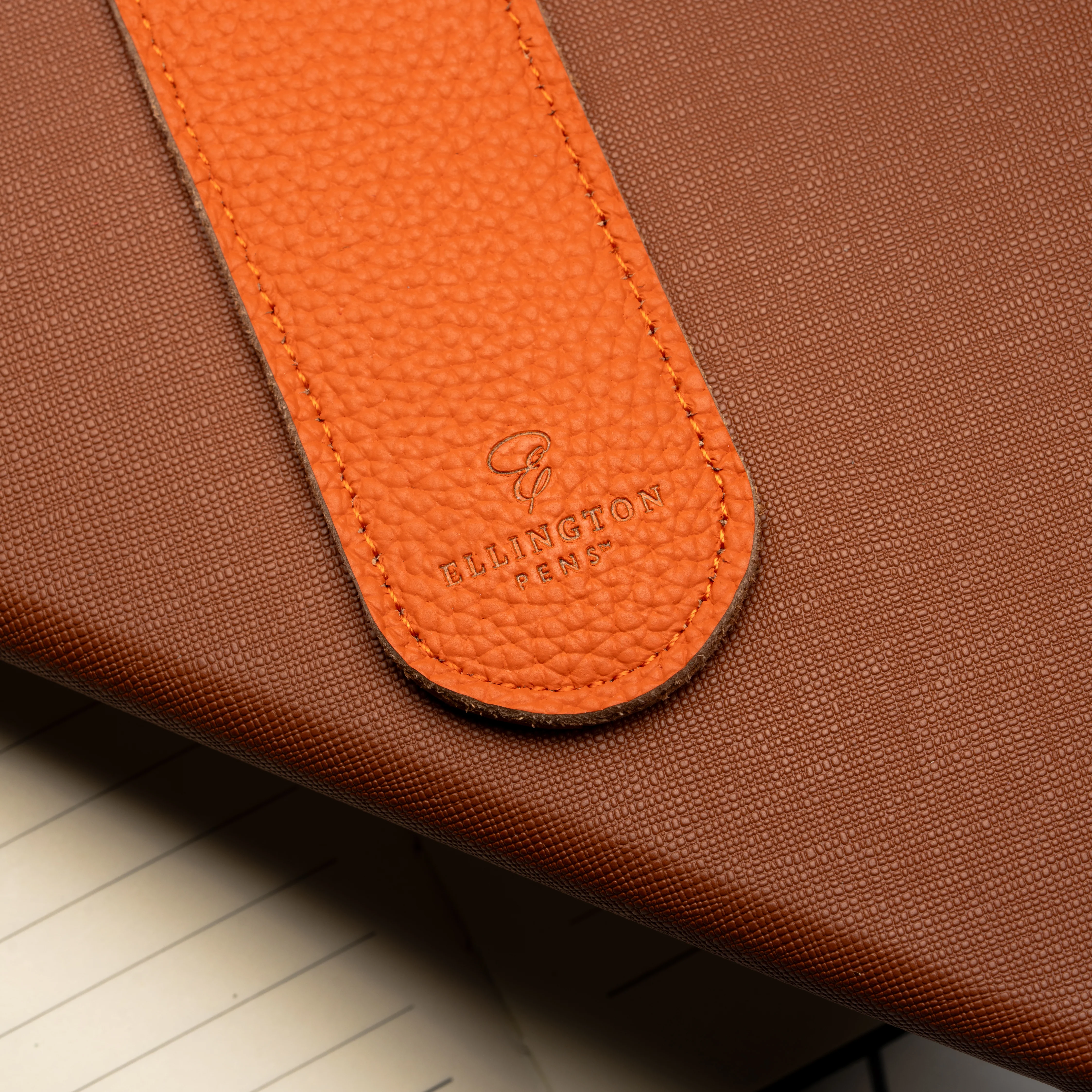 Leather Pen Sleeve Blue - Image 7