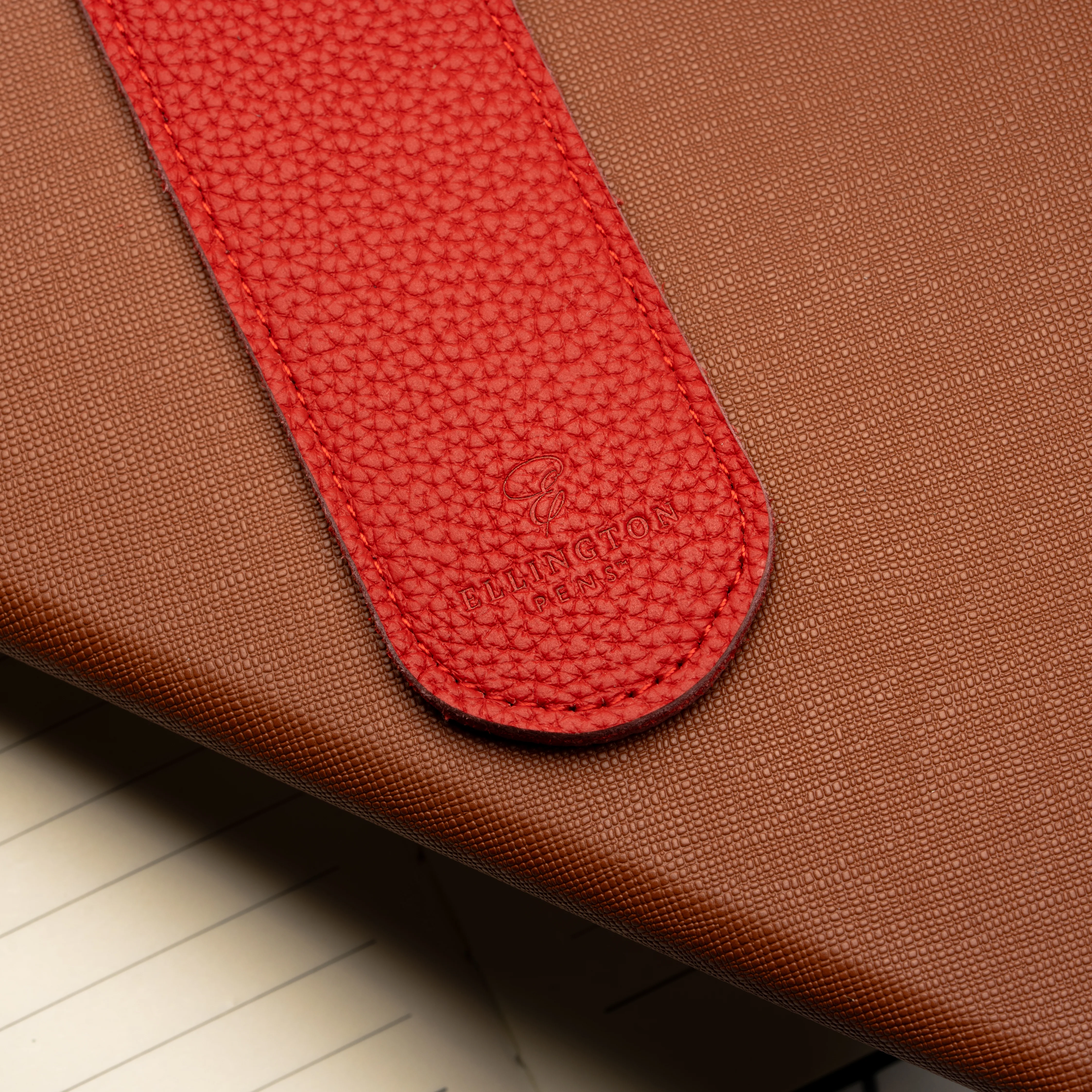 Leather Pen Sleeve Blue - Image 8