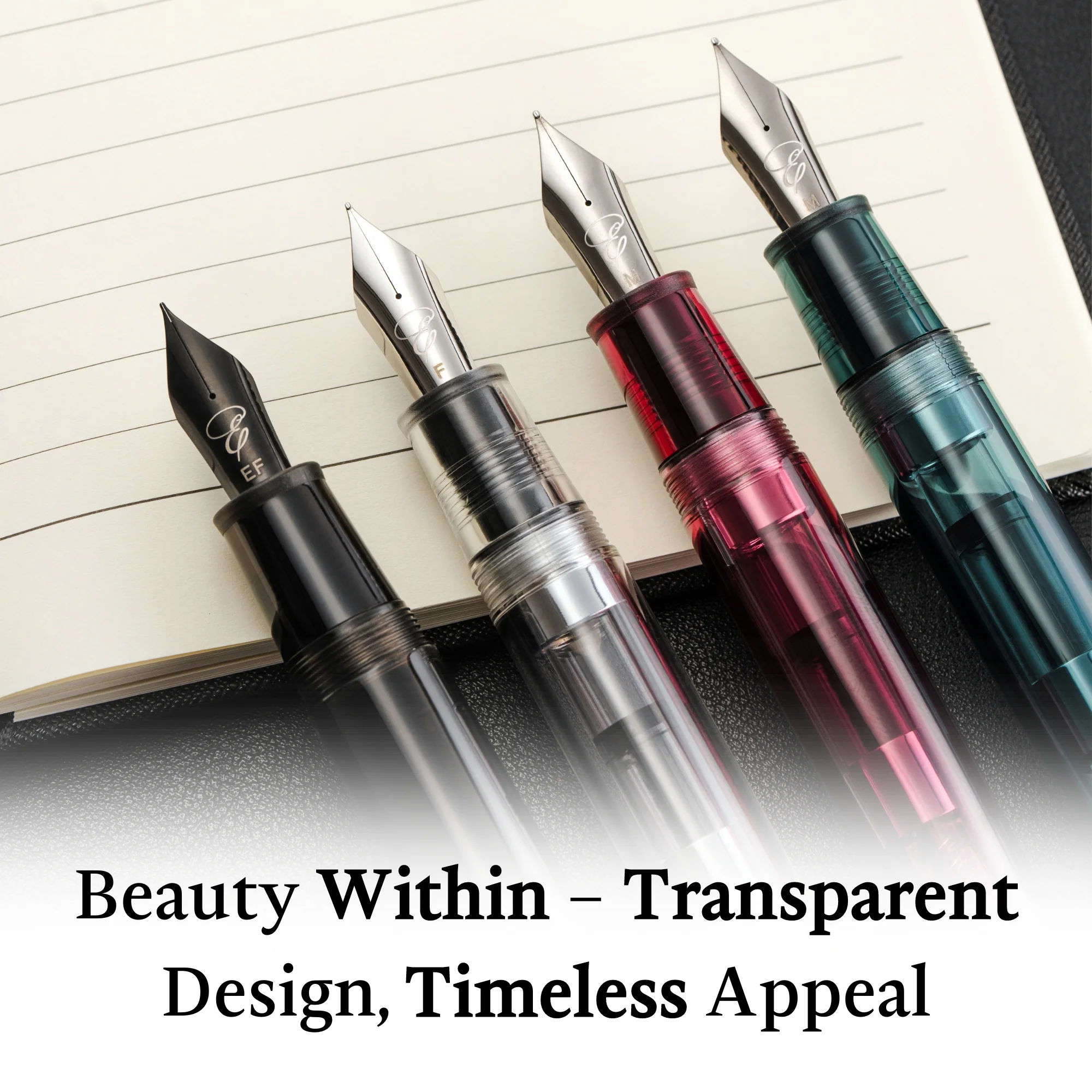 Crimson Clarity - Transparent Fountain Pen - Image 8